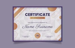 Certificate of Appreciation Template vector