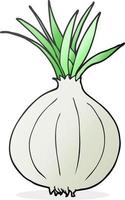 freehand drawn cartoon onion vector