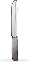 freehand drawn cartoon cutlery knife vector