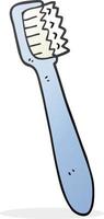 cepillo de dientes de dibujos animados dibujados a mano alzada vector