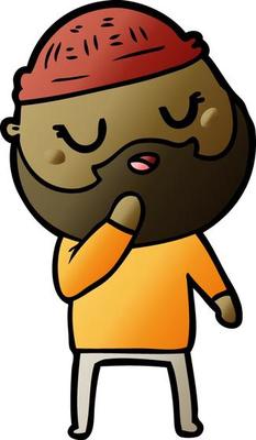 cartoon man with beard