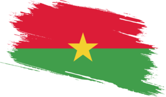 bandeira de burkina faso com textura grunge png