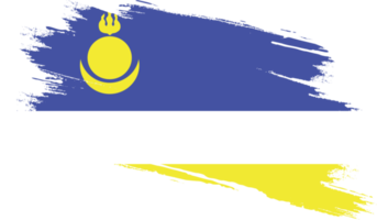 Bandera de buriatia con textura grunge png