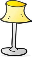 freehand drawn cartoon lamp vector