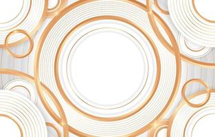 Geometric Gold White Background Template vector
