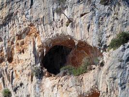 orosei gulf cala gonone rocks sea cliffs Sardinia Italy photo