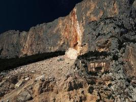 orosei gulf cala gonone rocks sea cliffs Sardinia Italy photo