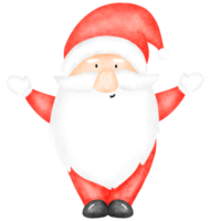 waterverf de kerstman claus Kerstmis png