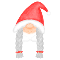 söt jul flicka vattenfärg png