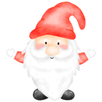 Watercolor Santa Claus Christmas png