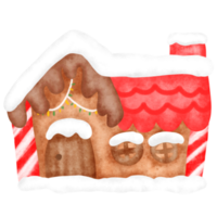 ilustração em aquarela de biscoito de natal png