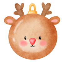 acuarela de bolas de navidad png