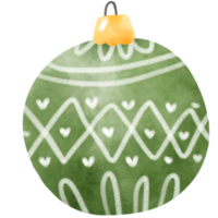 Natale palla acquerello png