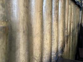 valla de bambú moderna foto