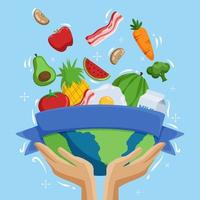 World Food Day Background vector