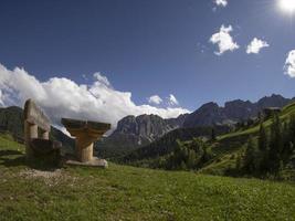 water mill valley in dolomites Longiaru badia valley photo