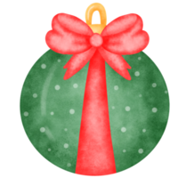 acuarela de bolas de navidad png