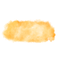 Watercolor yellow splash png