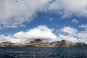 Far Oer Danmark Vestmanna Cliffs Panorama photo