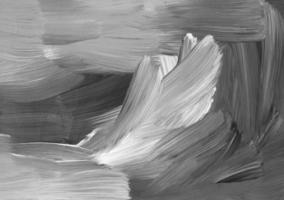 Abstract black and white background. Brush strokes on paper. Calm monochrome painting. Contemporary art. photo