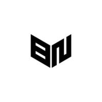 BN letter logo design with white background in illustrator. Vector logo, calligraphy designs for logo, Poster, Invitation, etc.