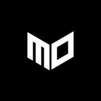 MD letter logo design with black background in illustrator. Vector logo, calligraphy designs for logo, Poster, Invitation, etc.