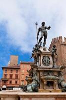 Fountain of Neptune in Bologna, Italy photo