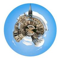 spherical view of cathedral Notre Dame de Paris photo