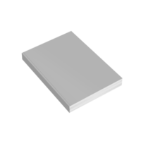 vista de la superficie del libro de tapa blanda png