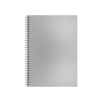 maqueta de cuaderno de bocetos de carpeta en blanco png