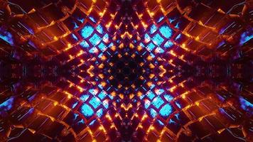 Red Neon Motion Background Vj Loop. Infinitely looped animation. video