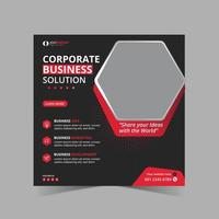 Corporate Social Media Banner Design vector