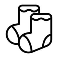 sock line icon vector