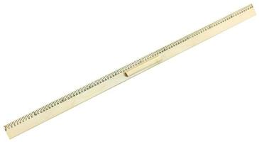 top view of wooden meter ruler photo