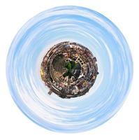 spherical skyline of Rome photo