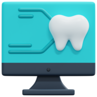 illustration de l'icône de rendu 3d de numérisation png