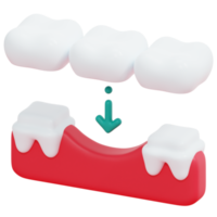 illustration de l'icône de rendu 3d du pont png