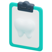 dental record 3d render icon illustration png