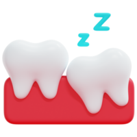 wisdom tooth 3d render icon illustration png