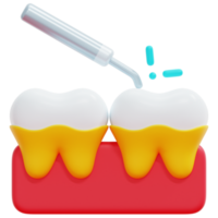 ilustración de icono de procesamiento 3d de escala png