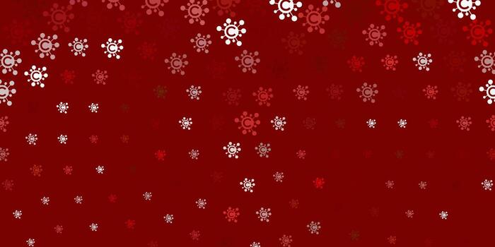 Light Brown vector pattern with coronavirus elements.