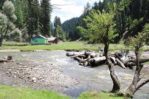 Majestic Beauty of Neelum Valley, Kashmir. Neelum Valley is famous for its natural beauty, high mountains, beautiful green valleys and crystal clear water rivers. photo