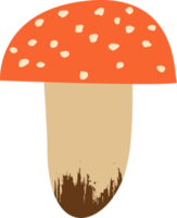 Forest mushroom. Illustration png