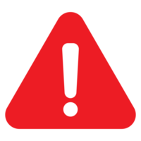 Warning sign icon transparent background png