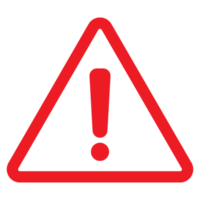 Warning sign icon transparent background png