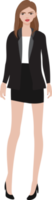 werken vrouw in mooi zwart en wit kleding png