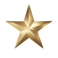 estrella 3d icono oro png