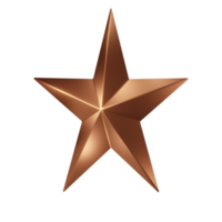 Star rating icon bronze png