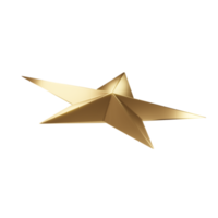 Stern 3D-Symbol Gold png