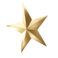 estrela 3d ícone ouro png